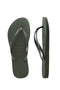 Havaianas Slim Thong- Metallic Green Olive