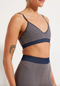 Nimble Mindful Knit Bralette- Navy/ Taupe