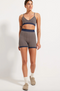 Nimble Mindful Knit Bralette- Navy/ Taupe