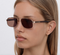 Lu Goldie Evangeline Sunglasses- Coffee