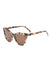 Lu Goldie Isabella Sunglasses- Choc Tort