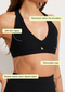 Nimble Sweat To Splash Plunge Bra- Black