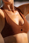 Nimble Sweat To Splash Plunge Bra- Fox Brown