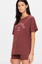 The Upside Jetset Sammi Tee- Brown