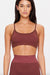 The Upside Ribbed Seamless Ballet Bra- Brown