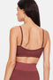 The Upside Ribbed Seamless Ballet Bra- Brown