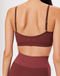 The Upside Ribbed Seamless Ballet Bra- Brown