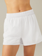 Beyond Yoga In Stride Lined Short- True White