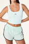 PE Nation Preset Short- Mint/ White