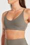 Nimble In Motion V Bralette- Storm Grey