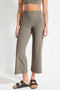 Nimble In Motion Cropped Wide Leg- Storm Grey