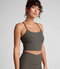 Beyond Yoga Spacedye Slim Racerback Cropped Tank- True Gray heather