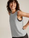 Beyond Yoga Featherweight Rebalance Tank- Silver Mist