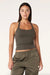 PE Nation Unwind Halter Tank- Tarmac Brown