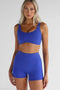 Leelo Active Luxe Signature Crop- Cobalt