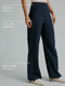 Beyond Yoga Spacedye Foldover Wide Leg Pant- Nocturnal Navy