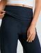 Beyond Yoga Spacedye Foldover Wide Leg Pant- Nocturnal Navy