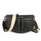 Hi Ho Silver Stud Bag Black/ Gunmetal- Black, Gold, Cream Strap