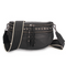 Hi Ho Silver Stud Bag Black/ Gunmetal- Black & Cream Strap