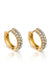 EVER Jewellery Gravitate Hoop Earrings- Gold