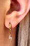 EVER Jewellery Sprint Huggie Earrings- Gold