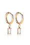 EVER Jewellery Luxe Drop Earrings- Gold