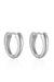 EVER Jewellery Rematch Huggie Earrings- Silver