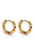 EVER Jewellery Wave Huggie Earrings- Gold