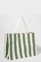 Sunny Life Carry All Beach Bag- The Vacay Olive Stripe