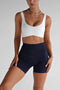 Leelo Active Luxe Short Crop- White