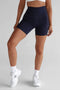 Leelo Active Extra High Waist Bike Short- Navy