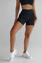 Leelo Active 5" Bike Shorts- Black